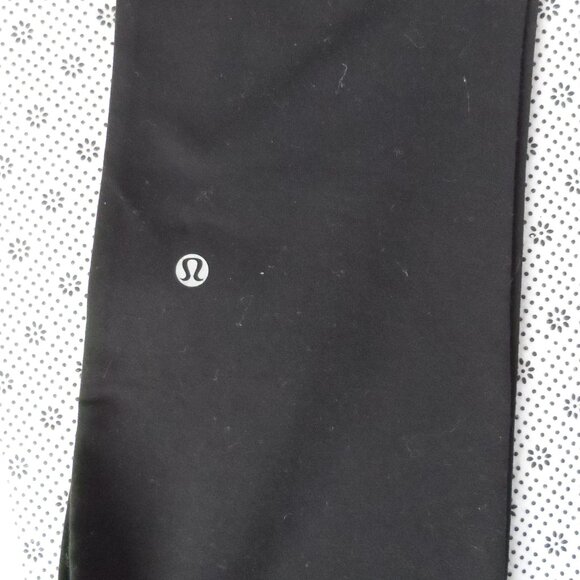 LULULEMON Leggings Black with pink waistband- size 8 - Picture 4 of 5